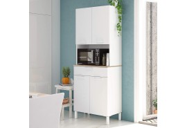 MUEBLE AUXILIAR DE COLGAR MODULAR BLANCO - ARTISAN. 164 cm.